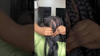 How to feed in braids  Watch the full tutorial on my channel💕 shorts [upl. by Eph]