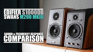 Swans M200 MKIII vs Edifier S1000DB  Sound amp Frequency Response Comparison [upl. by Giliana]