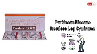 Pramipexole tablet in hindi  Pramipex er 075 tablet uses dose [upl. by Yerag558]