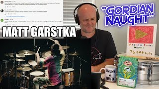 Drum Teacher Reaction MATT GARSTKA quotGordian Naughtquot  Animals As Leaders [upl. by Nednal89]