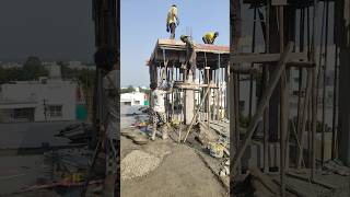 Tower Slab casting on construction site Daily vlog available shorts construction [upl. by Kathrine]