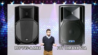 rcf745 VS fbt himaxX60a השוואת רמקולים [upl. by Missy215]