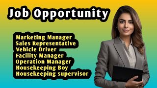 Marketing Manager Sales Representative Driver Housekeeping Jobs Facility Manager Direct Jobs [upl. by Sundberg]