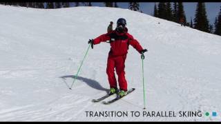 Ski Tips  How to Transition to Parallel Skiing [upl. by Ecirtahs]