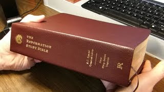 The Reformation Study Bible NKJV in Burgundy Genuine Leather [upl. by Tila311]