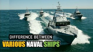 Difference Between Frigates Corvettes Destroyers amp Cruisers Explained  Various Naval ShipsHindi [upl. by Eelaroc]