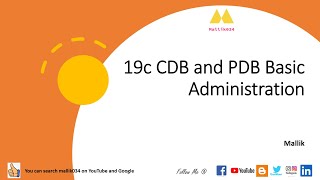 19c  CDB amp PDB Basic Administration  Connect to PDB using servicename  CDB amp PDB Management [upl. by Legnalos]