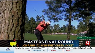 Rahm Wins Masters By 4 Shots Over Koepka Mickelson For 2nd Major Title [upl. by Grenier]