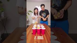 Ping Pong Ball Tic Tac Toe Challenge 🏓🤪 Lets see who has the better aim 🎯🥳 funny challenge [upl. by Rog]