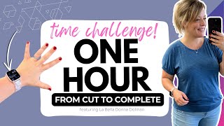 Sew it FAST  time challenge 🌟 Less than ONE HOUR from cut to complete with LBD Dolman pattern 🧵 [upl. by Eversole]