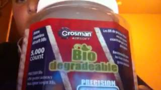 Crosman Airsoft 20 Gram Bio Degradable BBs Review [upl. by Suixela873]