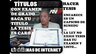 TITULO POR EXAMEN DE GRADOEN UNIVERSIDADES NO LICENCIADAS [upl. by Desmund206]