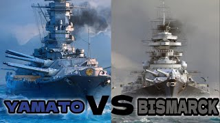 Yamato vs Bismarck Clash of WWII Battleship Titans [upl. by Oiramat]