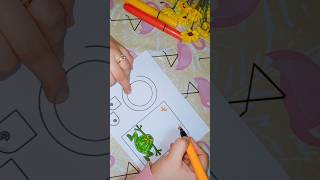 فكرة جديدة بالورق ،إبداع بالورق ، قص ولزق وتلوين ، paper craft activity drawing tiktok video [upl. by Alasteir624]