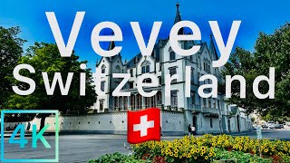 Vevey Switzerland 🇨🇭 4K video [upl. by Aziza466]