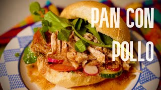 Pan Con Pollo EASY VERSION  Salvadoran Chicken Sandwich 🇸🇻🍔  Tender Juicy amp Full of Flavor [upl. by Enelkcaj]