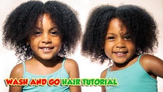 WASH AND GO HAIR TUTORIAL [upl. by Ahsitam]