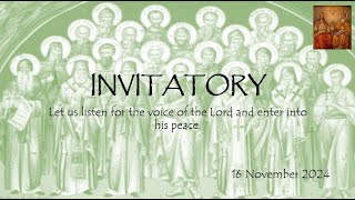 Liturgy of Hours Invitatory and Lauds 16 Nov 2024 [upl. by Nirrep]