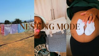 Nesting Lets Pack a Hospital Bag  Washing Preloved Clothes for the baby  🇿🇦 YouTuber [upl. by Aidnac]