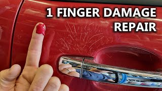 How to Repair Scratches on Car Body Using Touch Up Paint Pen With Low Cost Budget  DIY [upl. by Jard]