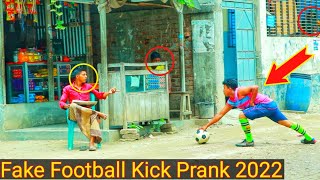 new viral Fake Football Kick Prank  Football Scary Prank  Gone Wrong Reaction  By Razu prank tv [upl. by Lidah]