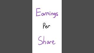 EPS Earnings Per Share Explained for Beginners Stocks [upl. by Aikenat]