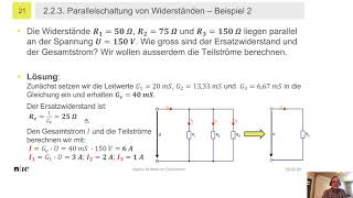 Elektro Grundlagen Kap 2a2 Knotensatz und Parallelschaltung [upl. by Avram]