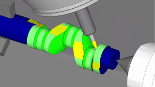 Mazak Integrex i200  3D CNC 5Axis MillTurn Machine Model  Simulation Crankshaft Machining [upl. by Ahsinat819]