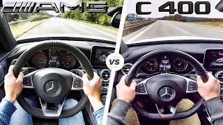 Mercedes C63 AMG vs C400 GAD ACCELERATION amp TOP SPEED 0250 kmh Autobahn POV DRIVE by AutoTopNL [upl. by Trev]