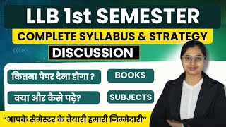 LLB 1st Semester Syllabus 202425  1st Semester Syllabus of LLB  Book Subject  कैसे करें तैयारी [upl. by Keffer183]