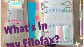 Whats in my filofax organizer [upl. by Enilecram446]