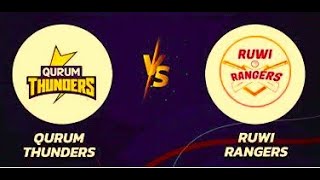 Ruwi Rangers vs Qurum Thunders RUWI vs QT Live Score Streaming Match Oman D10 League  Live Cricket [upl. by Ailecnarf]