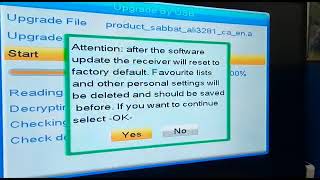 TACTV SET TOP BOX FIRMWARE MANUAL UPGRADE [upl. by Lhary]