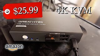 2port GREATHTEK KVM from Amazon [upl. by Lezley]