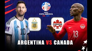 LIVE  copa America 2024 ARGENTINA Vs CANADA  semifinal  full match streaming [upl. by Anna-Diane902]