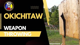 Okichitaw Weapon Throwing  Gunstock Warclub amp Tomahawk [upl. by Ynnot]