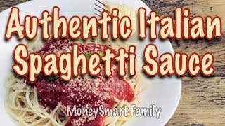 How to make authentic Italian spaghetti sauce gravy from scratch [upl. by Groscr779]