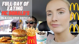 Full day of eating McDONALDS But in a Calorie Deficit [upl. by Letnom]