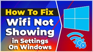 FIX WiFi Not Showing in Settings On Windows 1011  FIX Missing WiFi❗3 Methods2024 Tutorial✅🔥 [upl. by Leahcam]