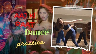 Tamannah Bhatia Dance Practice  Aaj Ki Raat  stree 2 song  aaj ki raat tamanna song [upl. by Nawak]