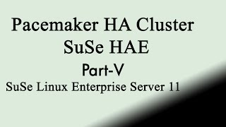 Suse Linux HAE clustering part5resourcegroupclone [upl. by Ynnhoj]