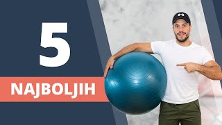 30minutni TRENING s pilates loptom 5 NAJBOLJIH VJEŽBI [upl. by Balling]