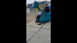 Ride on Sweeper MP MAX 110 E 455 hours High Dump Hopper 100 L [upl. by Madonia]