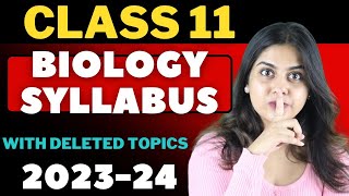 Class 11 Biology Syllabus 202324  Deleted Portion for Session 2024  Class 11 Biology Syllabus [upl. by Feldt]