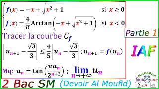 Etude de Fonction  Suites Numériques  2 Bac SM  Exercice 12 [upl. by Miarhpe89]