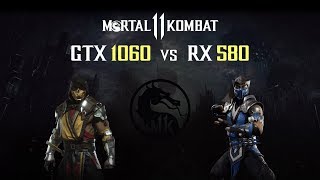 Mortal Kombat 11  GTX 1060 vs RX 580 [upl. by Danella]