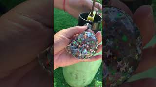 💦Expanding purple nano tape water ball💦🤍🤎 crystals nanoglue diy youtubeshorts [upl. by Ojiram]