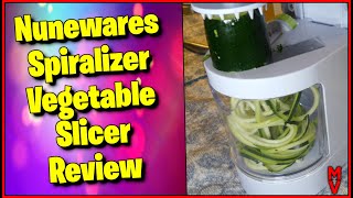 Must have Spiralizer Nunewares Spiralizer Vegetable Slicer Review  MumblesVideos Product Review [upl. by Anoy]