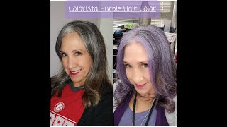 Colorista Purple Hair Coloring  Purple400  KimTownselYouTube [upl. by Seton]