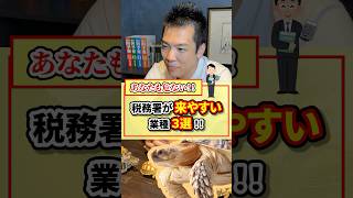 税務署が来やすい業種3選！！【現役税理士が税についてわかりやすく発信🔥】税理士 節税 税金 経費 経営税務調査 [upl. by Adnil737]